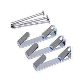 ProSource PH-121050-PS Picture Hanger, 50 lb, Steel, Zinc, Zinc, Nail-In Mounting