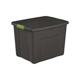 Sterilite 17426506 Latch Tote, Hazelwood lid and base, 20 gal, Plastic, Flat Gray handles