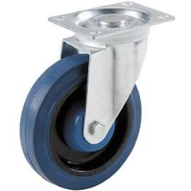 4" BLU Elas Swiv Caster