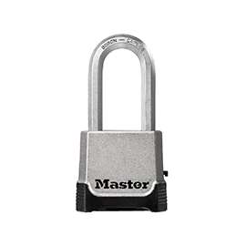 Master Lock Magnum Series M176XDLH Padlock, 3/8 in Dia Shackle, 2 in H Shackle, Boron Carbide Steel Shackle, Zinc Body
