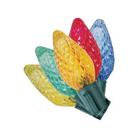 Hometown Holidays C08E021A Light Set, Christmas, 120 V, 2.4 W, 25-Lamp, Blue/Green/Orange/Red/Yellow Lamp