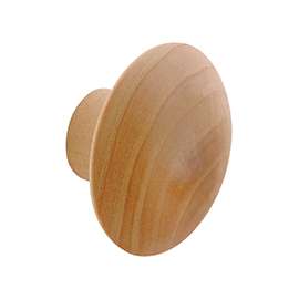 Prime-Line N 6756 Door Knob, Hardwood, Raw