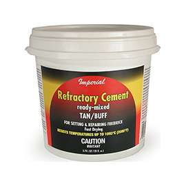 Imperial KK0308 Refractory Cement, Paste, Buff/Tan, 128 fl-oz Tub