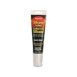 Imperial KK0309 Silicone Sealant, Paste, Black, 2.7 oz Tube