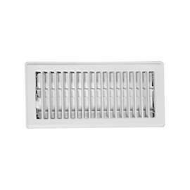 Imperial RG0179 Standard Floor Register, 11-3/4 in W Duct Opening, 2 in H Duct Opening, Steel, White
