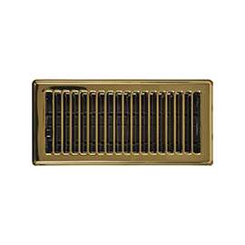 Imperial RG0255 Floor Register, 12 in W x 4 in H Duct Opening, Steel