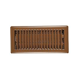 Imperial RG0234 Floor Register, 5-1/4 in L, 11-1/4 in W, Steel, Brown