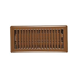 Imperial RG0257 Floor Register, 5-1/4 in L, 13-1/4 in W, Steel, Brown