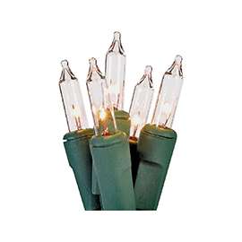 Hometown Holidays U10Y026B Light Set, Christmas, 120 V, 20.4 W, 50-Lamp, Incandescent Lamp, Clear Lamp, 11.54 ft L