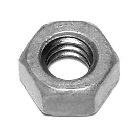 MIDWEST FASTENER 05615 Hex Nut, Coarse Thread, 1/4-20 Thread, Galvanized