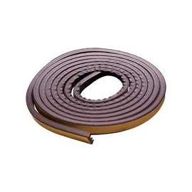 M-D 02592 Weatherstrip Tape, 3/8 in W, 17 ft L, EPDM Rubber, Brown