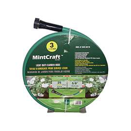 Landscapers Select GH-585013L Garden Hose, 25 ft L, Female x Male, PVC, Green