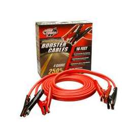 CCI Road Power 08666-00-04 Booster Cable, 4 AWG Wire, Clamp, Red Sheath