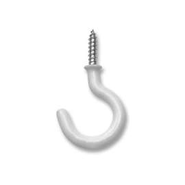 OOK 50357 Mug Hook, 1-1/4 in L, Vinyl-Coated