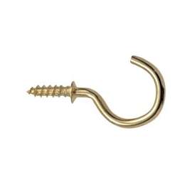 OOK 50356 Mug Hook, 1-1/4 in L, Brass