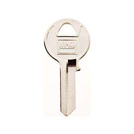 HY-KO 11010VR7 Key Blank, Brass, Nickel, For: Viro Cabinet, House Locks and Padlocks