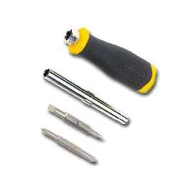 STANLEY 68-012 Screwdriver, 7-3/4 in OAL, Rubber Handle