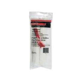 Linzer RC150-2 Paint Roller Cover, 3/16 in Thick Nap, 6-1/2 in L, Woven Fabric Cover, White