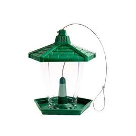 Perky-Pet HF950 Wild Bird Feeder, Perch, 1.25 lb, Plastic, Green, Hanging Mounting