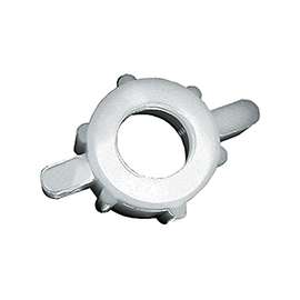 GREEN LEAF 8027 W 4PK Swivel Nut, Polymer, White