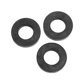 GREEN LEAF YG00002020 6PK Gasket, Replacement, Black, For: 1/4 in Turn Winged Bayonet Caps