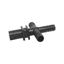 GREEN LEAF Y8231017 Dry Boom Nozzle Body Cross, 3/4 in, Quick x Hose Barb, 7 psi Pressure, EPDM Rubber