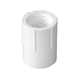 GENOVA 300 Series 30305CP Pipe Adapter, 1/2 in Slip, 1/2 in FIP, White