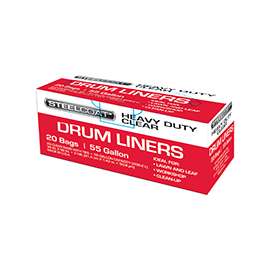 STEELCOAT FG-P9934-10A Drum Liner, 55 gal Capacity, Clear