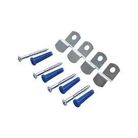 ProSource PH-121155-PS Mirror Holder, Metal, Zinc, Silver, Screw Mounting