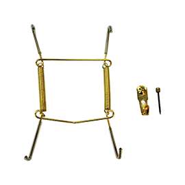 ProSource PH-122048-PS Plate Hanger, Brass, Polished Brass, 30 lb