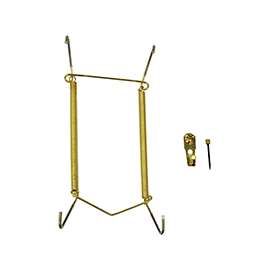 ProSource PH-122052-PS Plate Hanger, Brass, Polished Brass, 30 lb