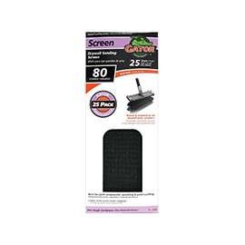 Gator 3304 Sandscreen, 11 in L, 4-3/8 in W, 80 Grit, Gator, Silicon Carbide Abrasive