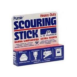 Pumie HDW-12 Scouring Stick, Glass Abrasive, 5-3/4 in L, 1-1/4 in W, Gray