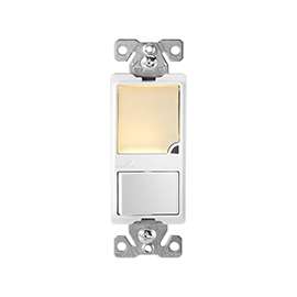 Eaton Cooper Wiring Patrol Series 7738V-BOX Night Light, 15 A, 120 V, 1 W, 3-Lamp, LED Lamp, Ivory Light, PVC Fixture