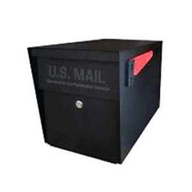 Mail Boss Packagemaster Series 7106 Mailbox, Steel, Powder-Coated, 11-1/4 in W, 21 in D, 13-3/4 in H, Black