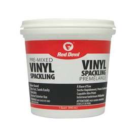 Red Devil 00133CA Spackling Compound Off-White, 1 qt Tub