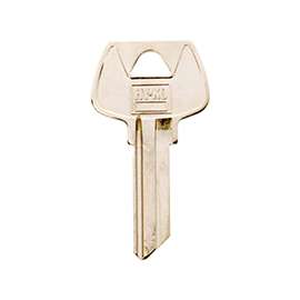 HY-KO 11010S68 Key Blank, Brass, Nickel, For: Sargent Cabinet, House Locks and Padlocks