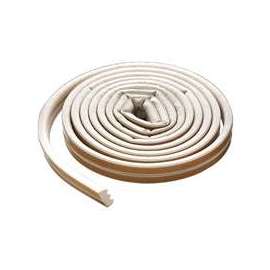 M-D 02618 Weatherstrip Tape, 3/8 in W, 17 ft L, EPDM Rubber, White