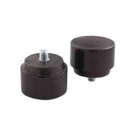 NUPLAFLEX Soft Face Hammer Striking Tips, 2 in, Yellow, Extra Hard