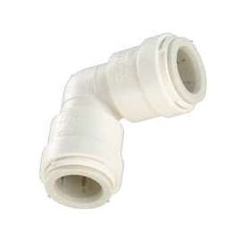 WATTS 3517-08/P-420 Union Pipe Elbow, 3/8 in, 90 deg Angle, Plastic, Off-White, 100 psi Pressure