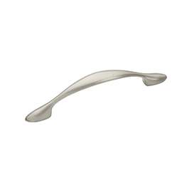 Amerock BP52995G10 Cabinet Pull, 4-5/16 in L Handle, 1 in Projection, Zinc, Satin Nickel