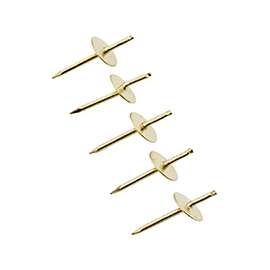 ProSource Quick Picture Hanger, 10 Lb, Brass, Brass Plated