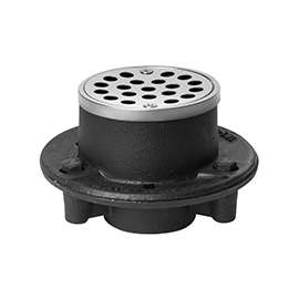 Oatey 42192 Shower Drain, Iron, Black