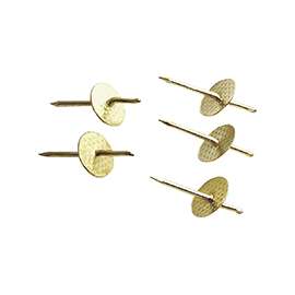 ProSource PH-122182-PS Picture Hanger, 20 lb, Steel, Polished Brass, Brass, Nail-In Mounting