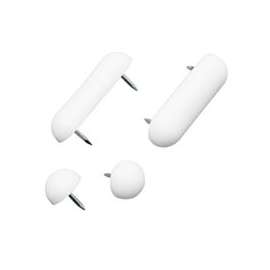 Plumb Pak PP835-25 Seat Bumper Set, Plastic, White