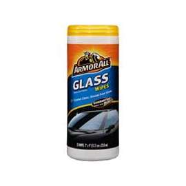 Armor All 10865-4 Glass Wipes, Clear, 25 Carton