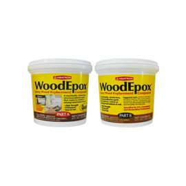 ABATRON WoodEpox WE2QKR Wood Restoration System, Paste, Slight Ammonia, Tan/White, 2 qt