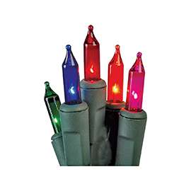 Hometown Holidays U10Y026A Light Set, Christmas, 120 V, 20.4 W, 50-Lamp, Incandescent Lamp, 1000 hr Average Life