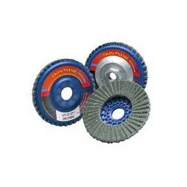 Type 27 TwinStar Flap Discs, 4 1/2 in, 60 Grit, 7/8 in Arbor, 13,000 rpm