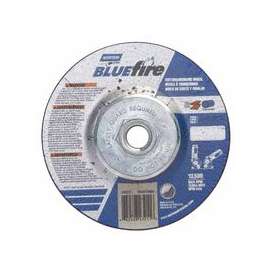 Depressed Center Wheel, 4 1/2 in Dia, 1/8 in Thick, 5/8 Arbor, Zirconia Blend